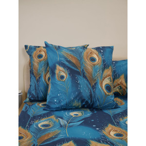 Наволочка на молнии бязь "Перо павлина" (2 шт.)