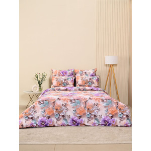 Пододеяльник бязь на молнии "Фиалки"
