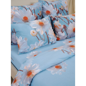 Пододеяльник бязь на молнии "Ромашки"