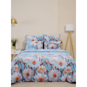 Пододеяльник бязь на молнии "Ромашки"