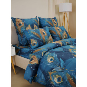 Пододеяльник бязь на молнии "Перо павлина"