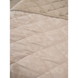 Покрывало микрофибра с велюровыми наволочками "Кристалл" бежевый