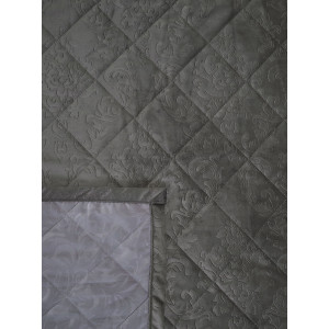 Покрывало микрофибра с велюровыми наволочками "Кристалл" графит