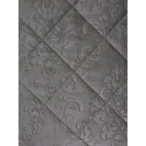 Покрывало микрофибра с велюровыми наволочками "Кристалл" графит