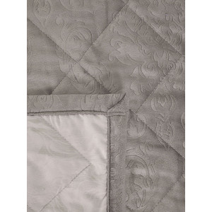 Покрывало микрофибра с велюровыми наволочками "Кристалл" какао