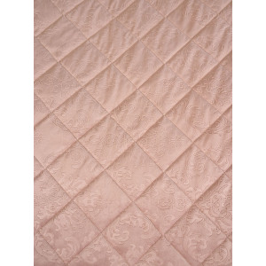 Покрывало микрофибра с велюровыми наволочками "Кристалл" пудра