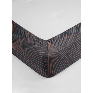 Простыня на резинке поплин "Гарфилд" осн.