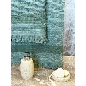 Полотенце махра-жаккард "Сафия Вип"  2022-353 (последний размер) зеленый 70х135