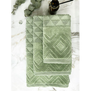 Полотенце махровое "Триго" 08-193 (последний размер) светло-зеленый 30х70