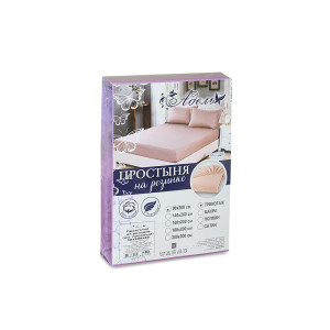 Простыня трикотажная на резинке "Зеленый" (последний размер) 180х200