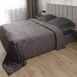 Плед велсофт "Дубай" капучино (последний размер) 200х240