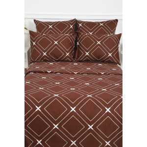 Пододеяльник сатин "Искушение" шоколадный (последний размер) 150х215