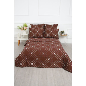 Пододеяльник сатин "Искушение" шоколадный (последний размер) 150х215