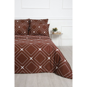 Пододеяльник сатин "Искушение" шоколадный (последний размер) 150х215