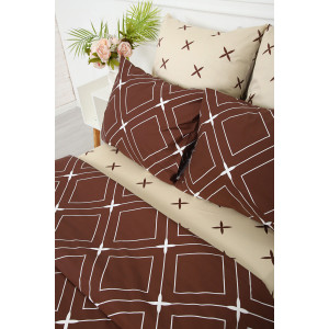 Пододеяльник сатин "Искушение" шоколадный (последний размер) 150х215