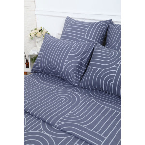 Пододеяльник перкаль "Пятый элемент" серый (последний размер) 150х217