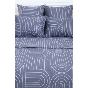 Пододеяльник перкаль "Пятый элемент" серый (последний размер) 150х217