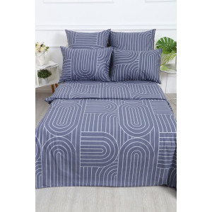 Пододеяльник перкаль "Пятый элемент" серый (последний размер) 150х217