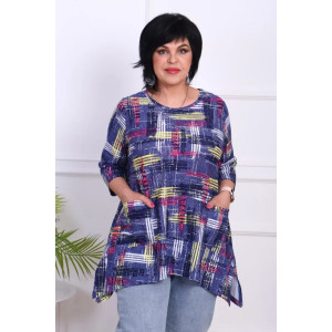 Туника женская "Мия" трикотаж (последний размер) фиолетовый 54,62