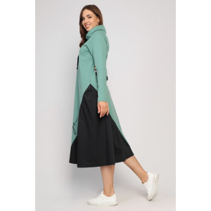 Платье женское "Такт" футер (последний размер) хаки 52,54,58