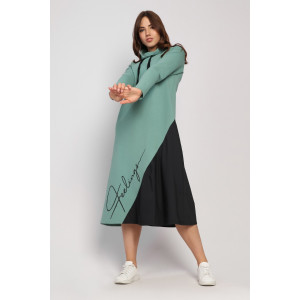 Платье женское "Такт" футер (последний размер) хаки 52,54,58