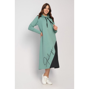 Платье женское "Такт" футер (последний размер) хаки 52,54,58