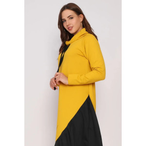 Платье женское "Такт" футер (последний размер) горчица 52