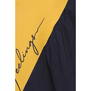 Платье женское "Такт" футер (последний размер) горчица 52