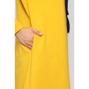 Платье женское "Такт" футер (последний размер) горчица 52