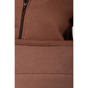 Толстовка женская ФТ-16 "Роксана" футер 3-х нитка с начёсом (последний размер) шоколад 48