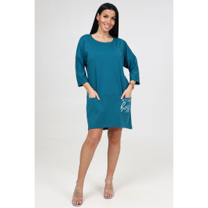 Туника женская "Милана BOSS" ТМ-2482 милано (последний размер) петроль 54