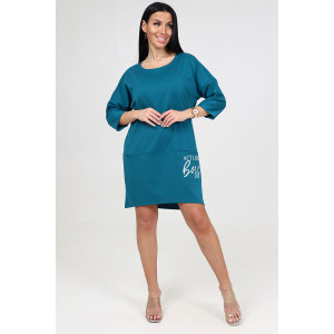 Туника женская "Милана BOSS" ТМ-2482 милано (последний размер) петроль 54