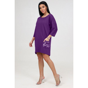 Туника женская "Милана BOSS" ТМ-2482 милано (последний размер) сирень 50