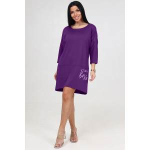 Туника женская "Милана BOSS" ТМ-2482 милано (последний размер) сирень 50