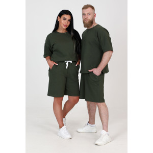 Костюм двойка мужской КФ-45 футер (последний размер) хаки 48