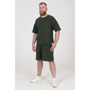 Костюм двойка мужской КФ-45 футер (последний размер) хаки 48