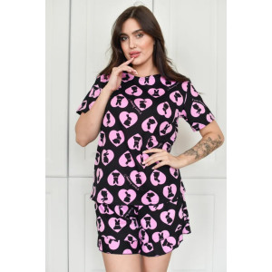 Пижама женская "Виктория" 1363 кулирка (последний размер) заяц 60