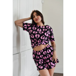 Пижама женская "Виктория" 1363 кулирка (последний размер) заяц 60