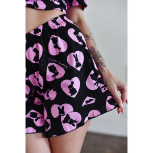 Пижама женская "Виктория" 1363 кулирка (последний размер) заяц 60