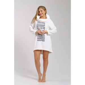 Туника женская "Жаклин" 1355 велсофт (последний размер) молочный 58