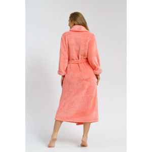 Халат женский "Каролина" 1360 велсофт (последний размер) коралл 56