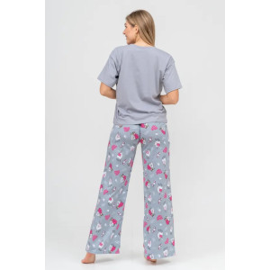 Костюм двойка женский "Бетси" 1220-3 трикотаж (последний размер) серый 46