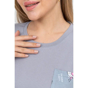 Костюм двойка женский "Бетси" 1220-3 трикотаж (последний размер) серый 46