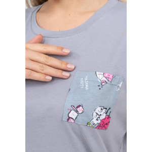 Костюм двойка женский "Бетси" 1220-3 трикотаж (последний размер) серый 46