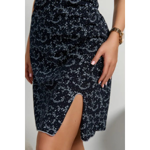 Сорочка женская "Камила" 1346-3 кулирка (последний размер) темно-синий 56