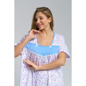 Сорочка женская "Анжела" 1322-1 кулирка (последний размер) вьюн 60