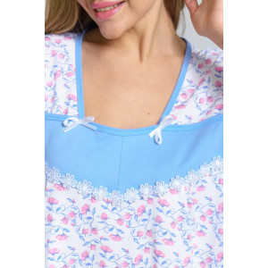 Сорочка женская "Анжела" 1322-1 кулирка (последний размер) вьюн 60