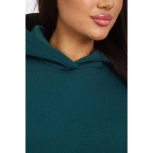 Костюм двойка женский КД-447 футер 3-х нитка (последний размер) зеленый 44