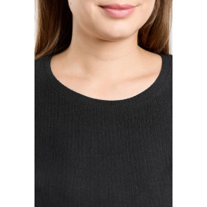 Футболка женская "Рената-4" фактурный трикотаж (р-ры: 48-58) черный