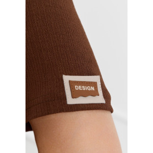 Футболка женская "Рената-4" фактурный трикотаж (р-ры: 48-58) коричневый